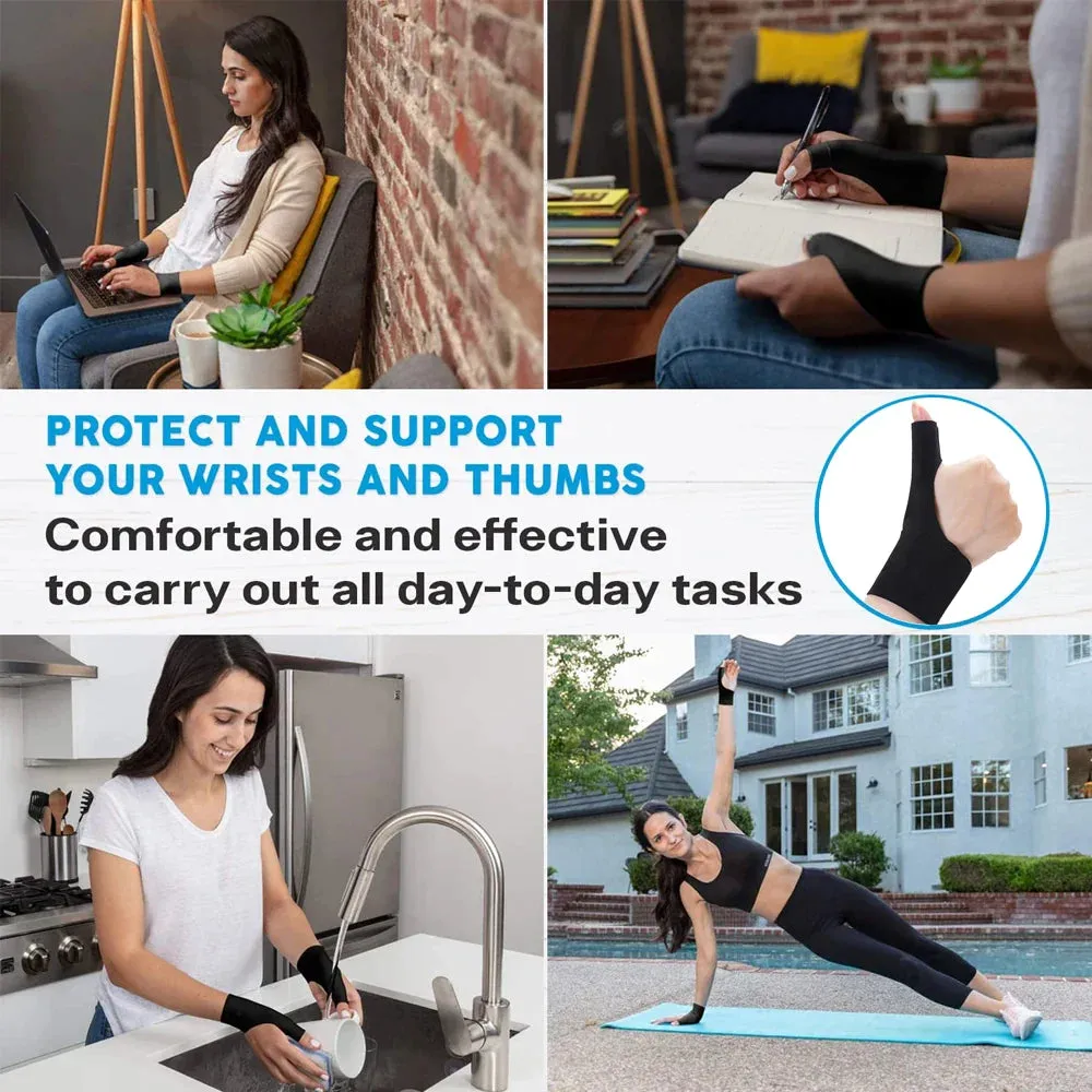 1pc Thumb Wrist Compression Sleeve Splint for Sprained Tendonitis Hand Joint Pain