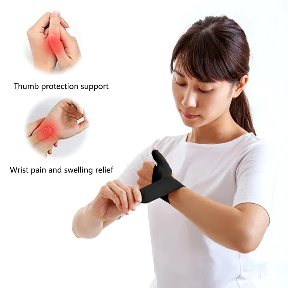 1pc Thumb Wrist Compression Sleeve Splint for Sprained Tendonitis Hand Joint Pain