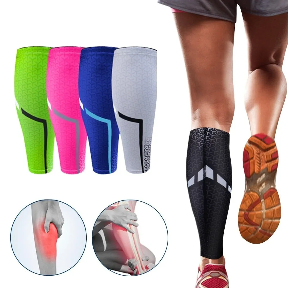 1piece Sports Calf Compression Leg Sleeves for Running Cycling Basketball
