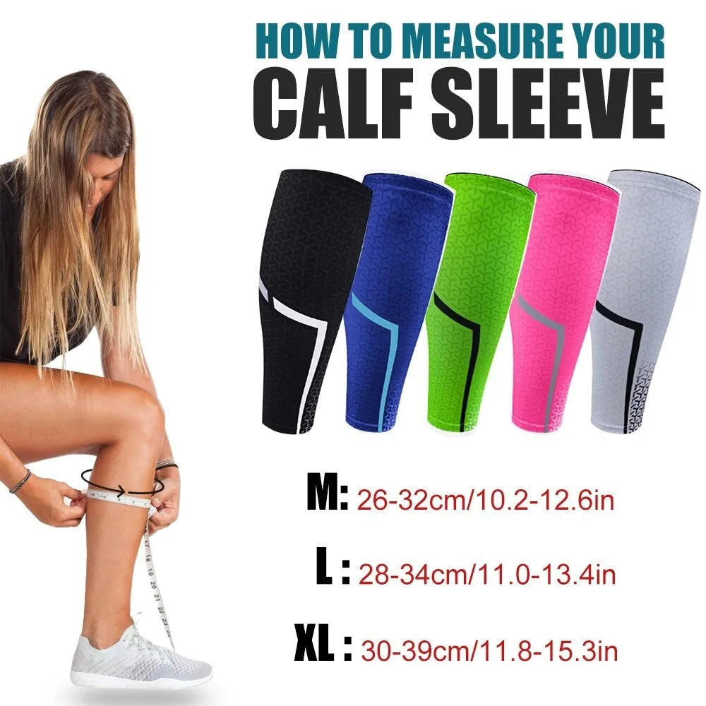 1piece Sports Calf Compression Leg Sleeves for Running Cycling Basketball