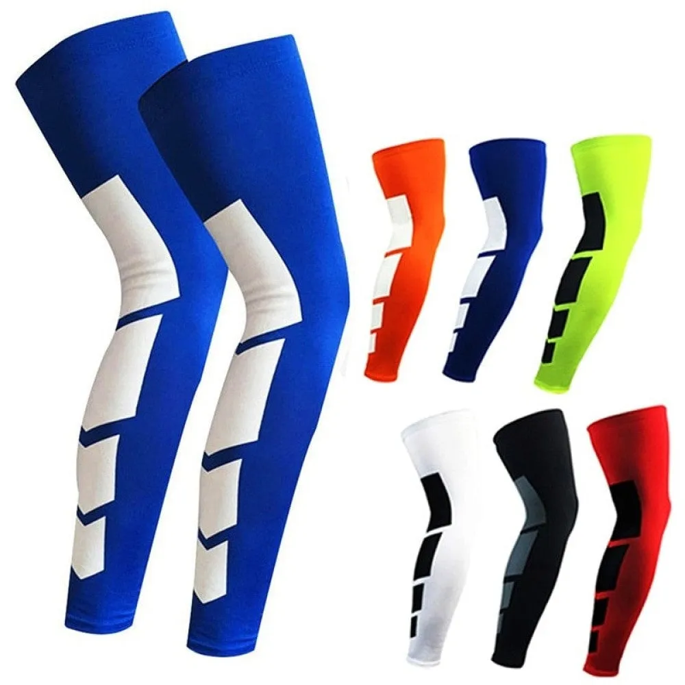 2pcs/pair Anti-slip Breathable Long Leg Bracefor Basketball Football Cycling