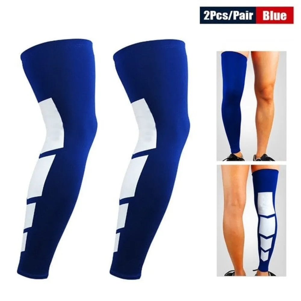 2pcs/pair Anti-slip Breathable Long Leg Bracefor Basketball Football Cycling