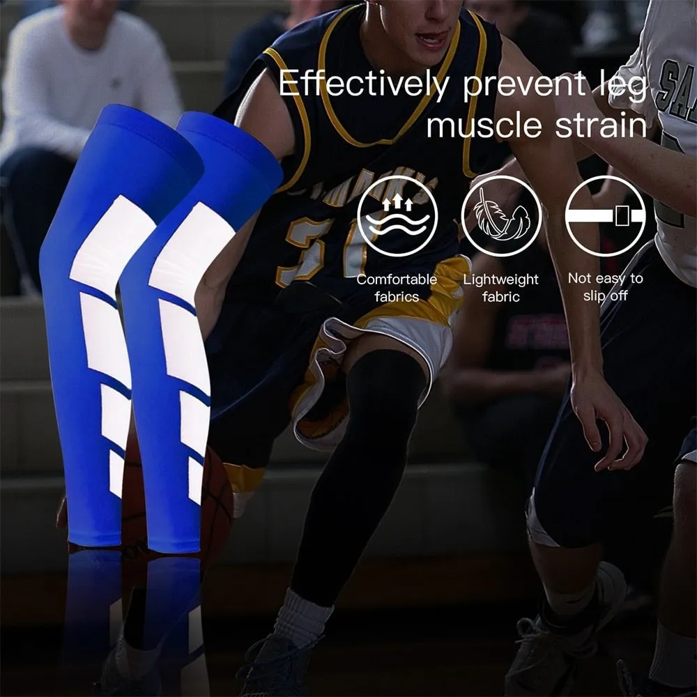 2pcs/pair Anti-slip Breathable Long Leg Bracefor Basketball Football Cycling