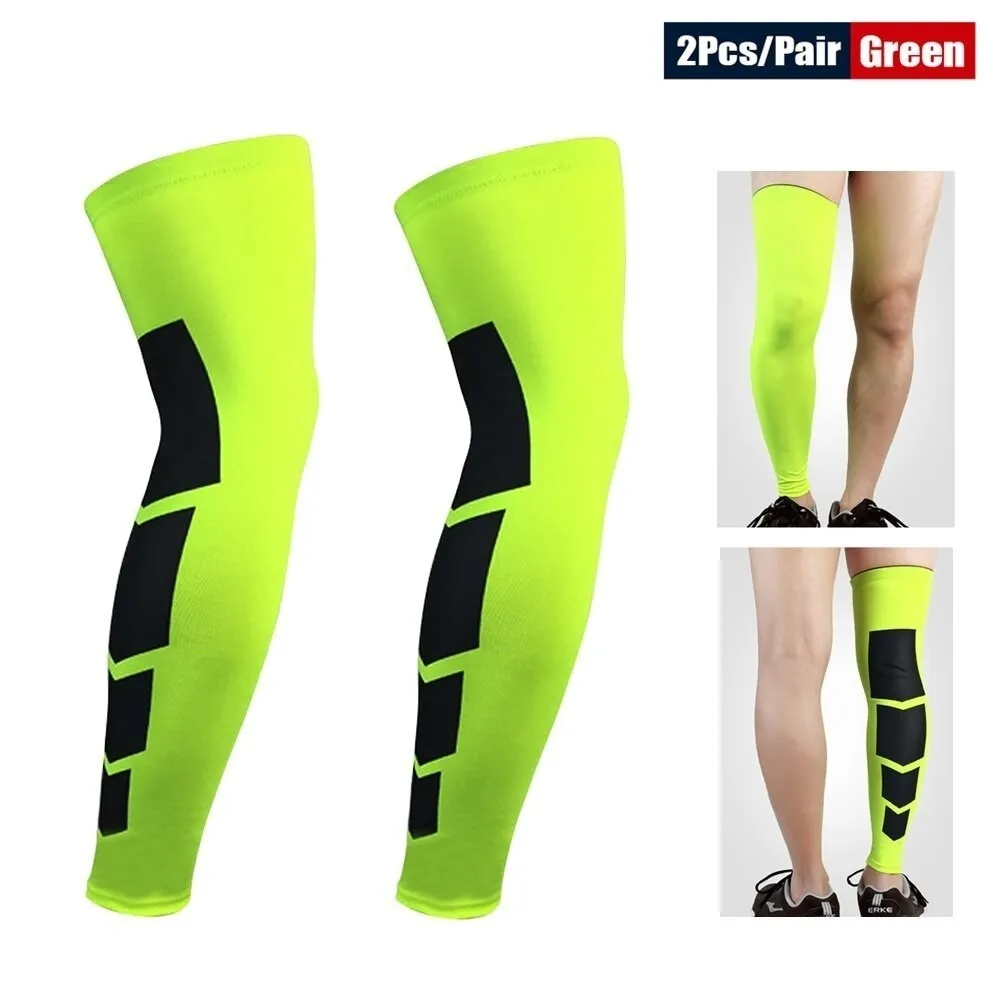 2pcs/pair Anti-slip Breathable Long Leg Bracefor Basketball Football Cycling