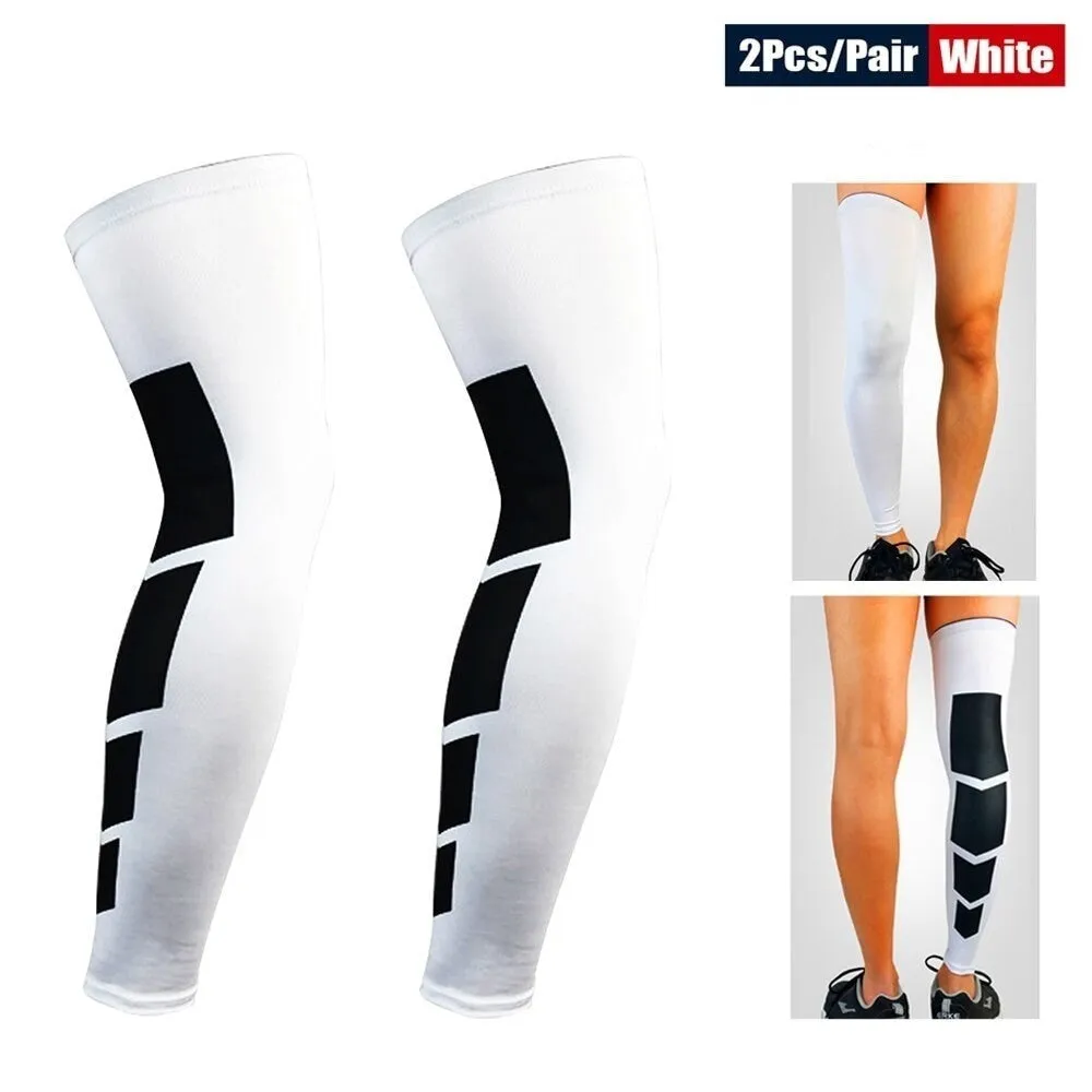 2pcs/pair Anti-slip Breathable Long Leg Bracefor Basketball Football Cycling