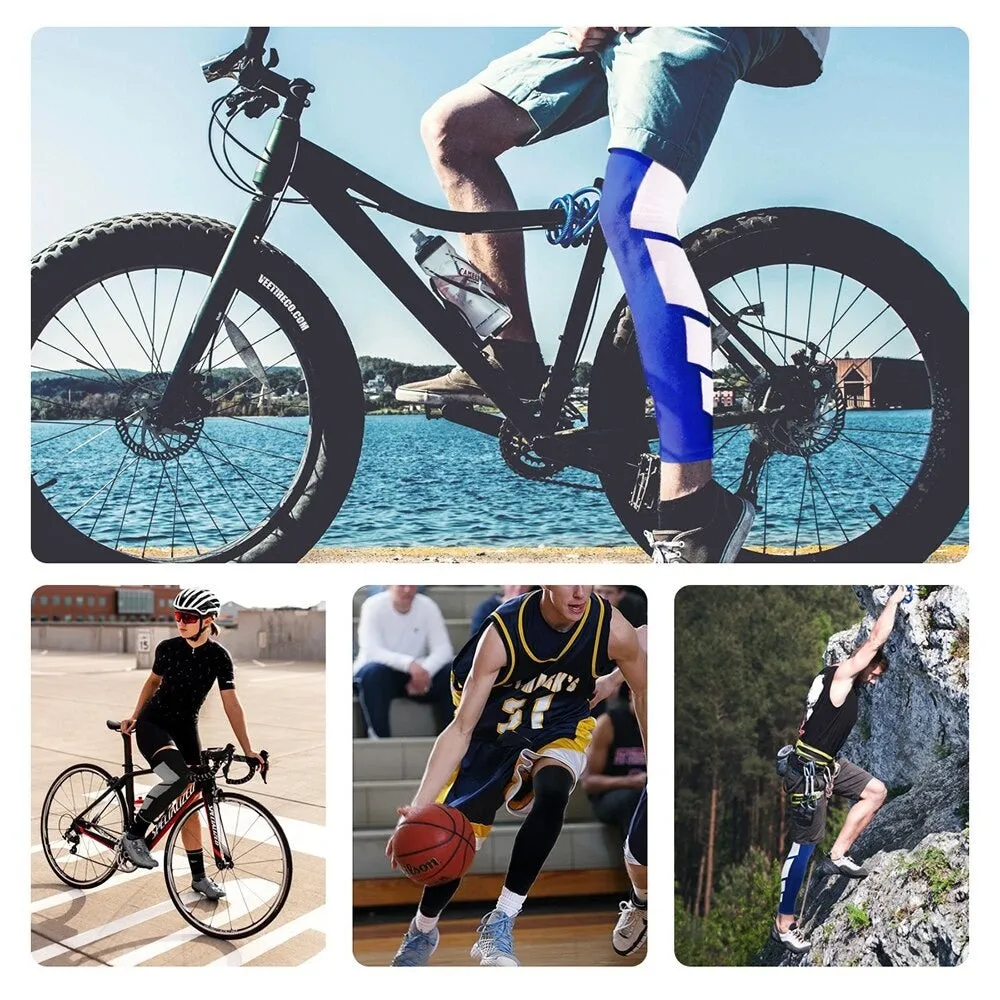 2pcs/pair Anti-slip Breathable Long Leg Bracefor Basketball Football Cycling