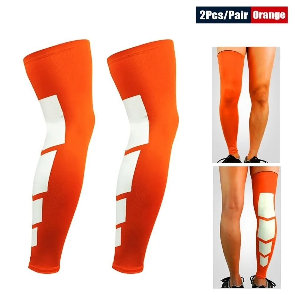 2pcs/pair Anti-slip Breathable Long Leg Bracefor Basketball Football Cycling