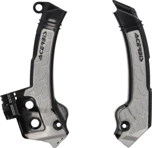 ACERBIS X-Grip Frame Guards - Black/Gray 2979601001