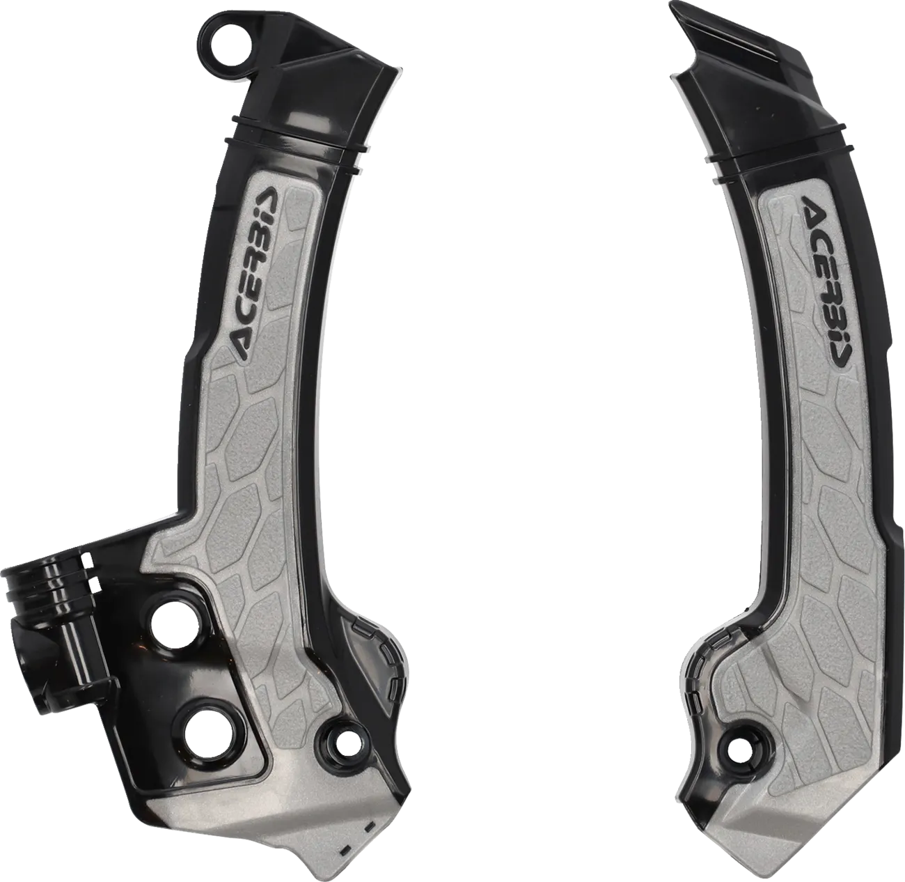 ACERBIS X-Grip Frame Guards - Black/Gray 2979601001