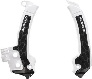 ACERBIS X-Grip Frame Guards - Black/White 2979601007