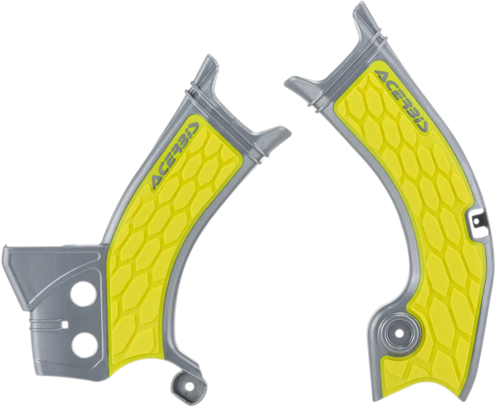 ACERBIS X-Grip Frame Guards - Gray/Yellow 2686601120