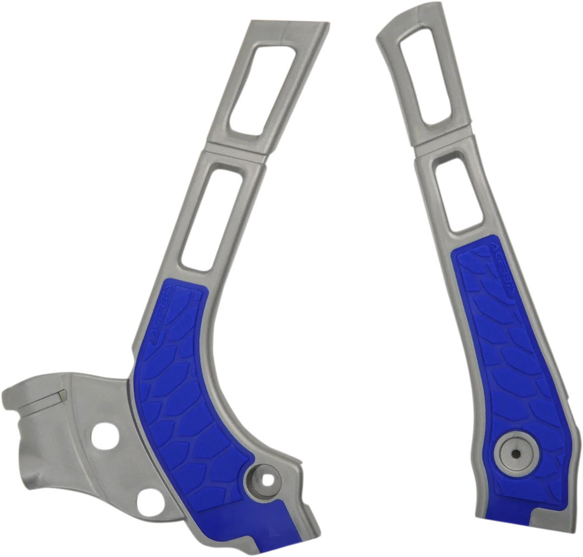 ACERBIS X-Grip Frame Guards - Silver/Blue 2464741404