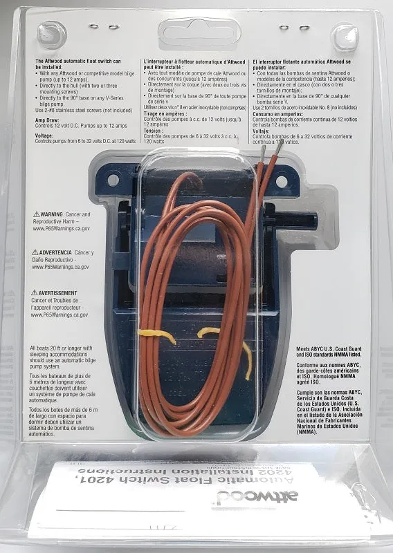 Attwood Automatic Float Switch 4202-7