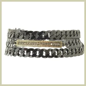 Crystal Bar Wrap Bracelet