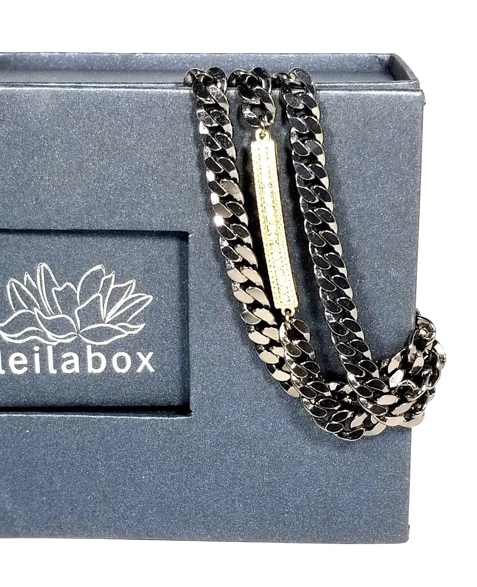Crystal Bar Wrap Bracelet