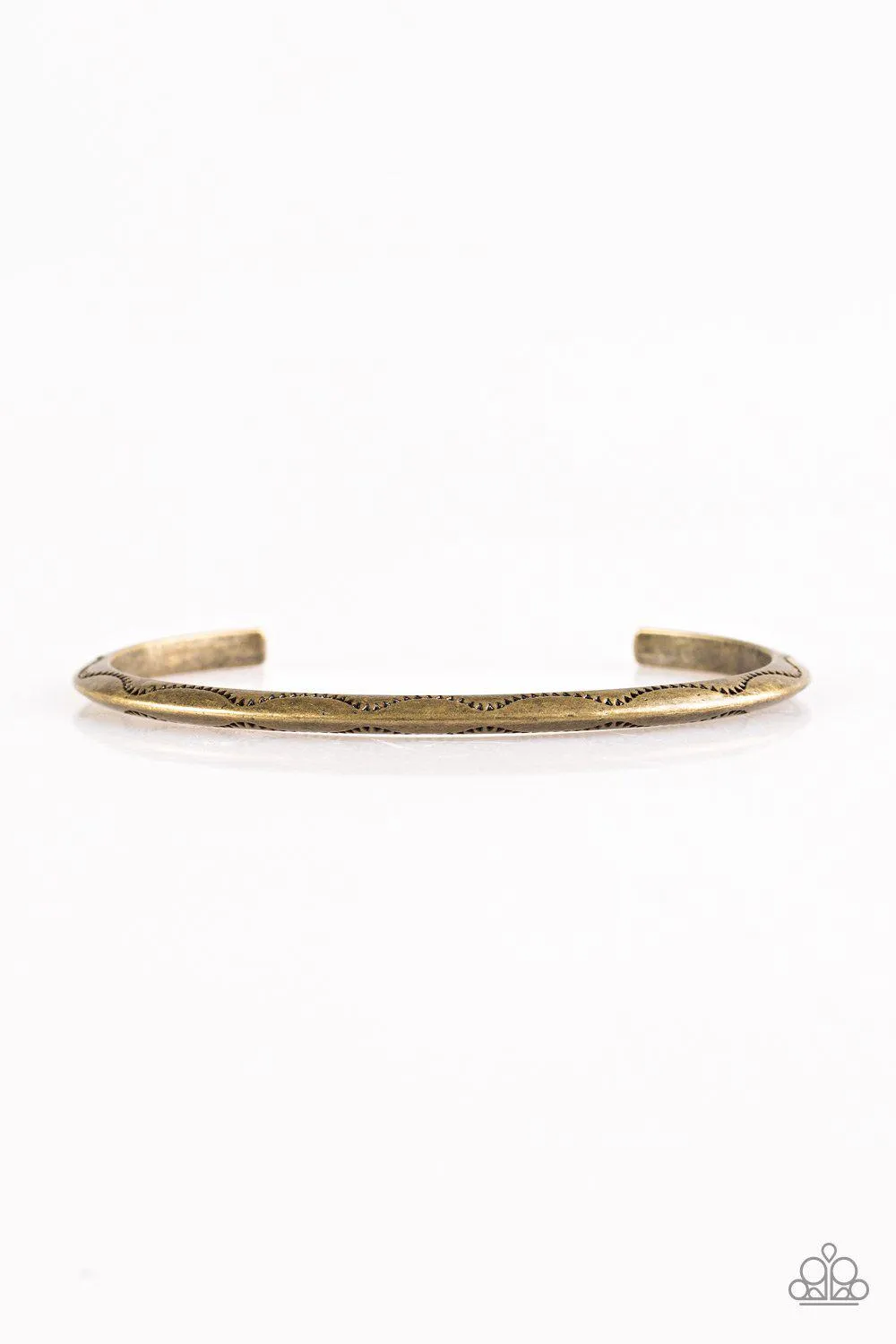 Desert Charmer Brass Cuff Bracelet - Paparazzi Accessories