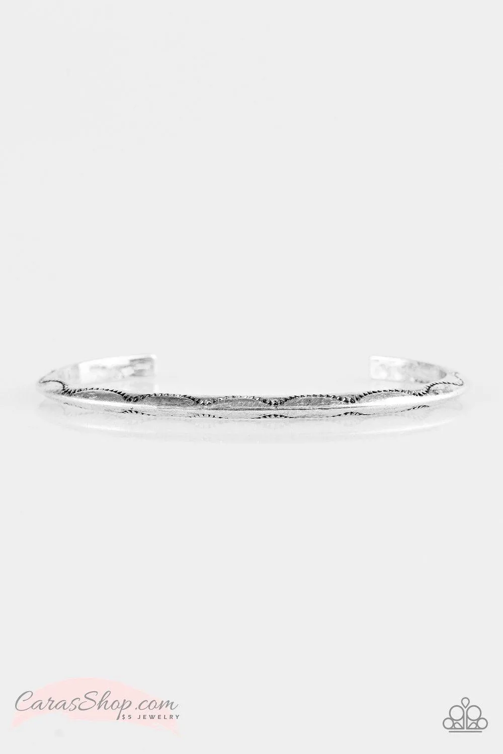 Desert Charmer Silver Cuff Bracelet - Paparazzi Accessories