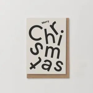 Merry Christmas Card Pack of 6