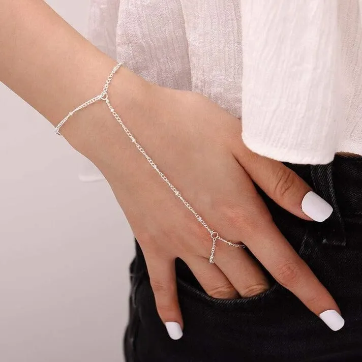 MYLENE  Dainty Hand Chain Bracelet
